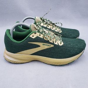 Brooks Launch 7 Men's Size 8.5 Green Eden Gold Run Lucky Running Shoes